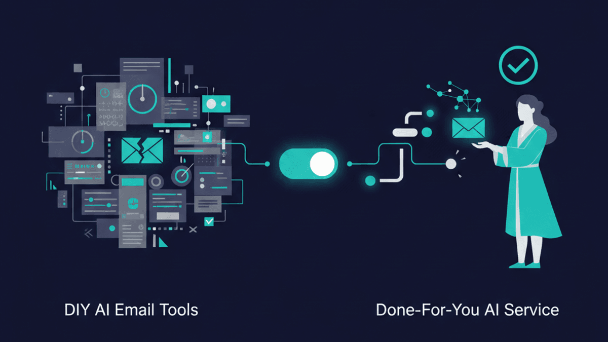 AI email and newsletter tools for coaches compared, with a done-for-you funnel as the alternative