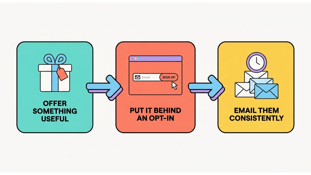 How to build an email list for a small business in three steps