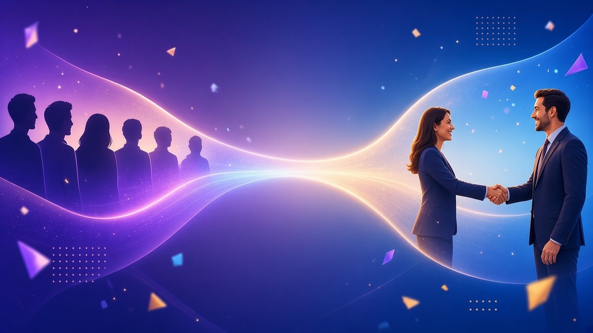 A sales funnel for coaches turning a crowd of strangers into a paying client
